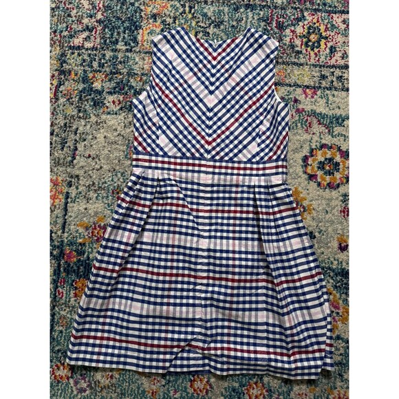 Brooks Brothers Fleece Girls Gingham‎ Check Sleeveless Sundress Size 8 - Picture 6 of 7